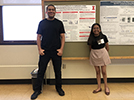 Robert and Aurora at the Snyder Scholars poster session, August 2022